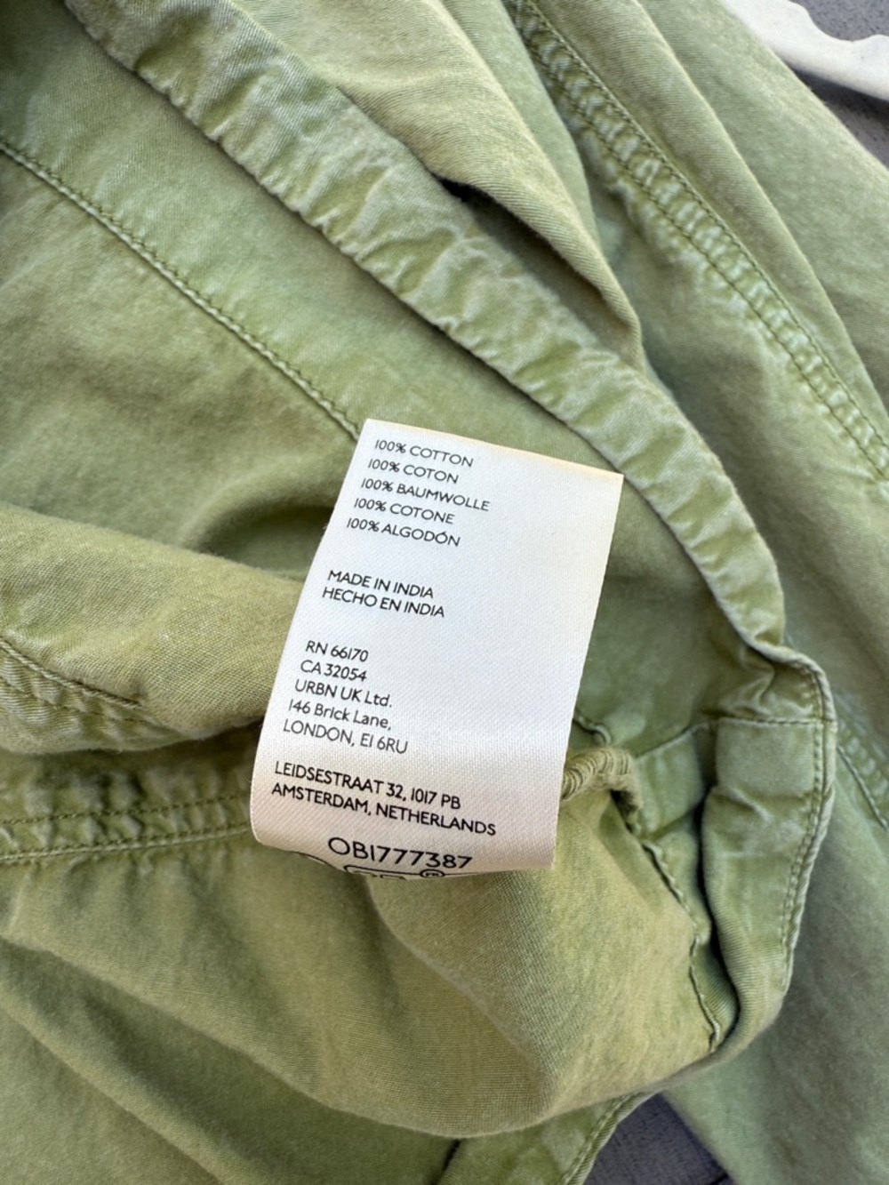 Women’s Olive Green Zip-Front Casual Jacket - Picture 3 of 5